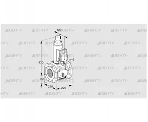 VAS8T100A05LQGRB/MM/MM (88207770) Газовый клапан Kromschroder