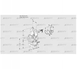 VAG120R/NWAE (88012604) Газовый клапан с регулятором соотношения Kromschroder