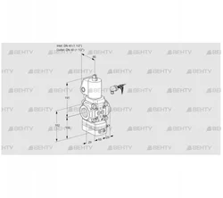 VAV240R/NWGLAK (88012323) Газовый клапан с регулятором соотношения Kromschroder