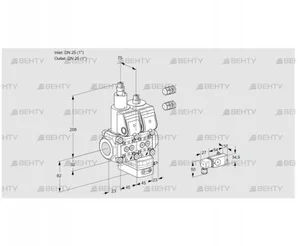 VCG1E25R/25R05LGEWR3/-3PP/PPPP (88106576) Клапан с регулятором соотношения Kromschroder