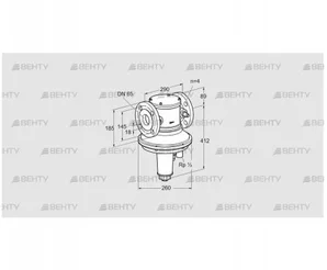 GIK 65F02-6 (85092220) Регулятор соотношения газ/воздух Kromschroder