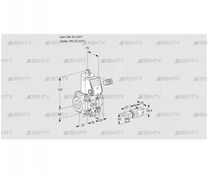 VAS120R/NW (88018305) Газовый клапан Kromschroder