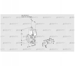 VAS2T50/-N/NK (88026234) Газовый клапан Kromschroder