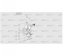 VAG125R/NWAE (88001586) Газовый клапан с регулятором соотношения Kromschroder