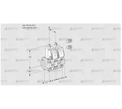 VCS1E20R/20R05NNPR3/PPPP/PPPP (88100219) Сдвоенный газовый клапан Kromschroder