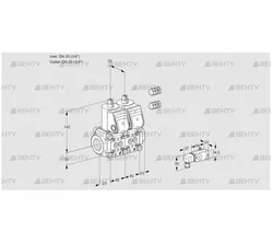 VCS1E20R/20R05NNQR3/1--2/PPPP (88105419) Сдвоенный газовый клапан Kromschroder