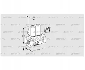 VCS665F05NNQLE/PPPP/PPPP (88207948) Сдвоенный газовый клапан Kromschroder