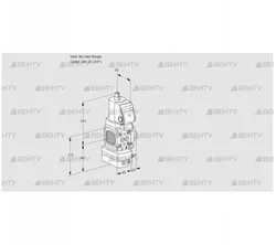 VAD1T-/20N/NQSR-25A (88019292) Газовый клапан с регулятором давления Kromschroder