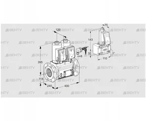 VCS9125F05NNASRE/PPZ-/PPPP (88203888) Сдвоенный газовый клапан Kromschroder