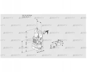 VAD1-/25R/NW-100A (88011894) Газовый клапан с регулятором давления Kromschroder