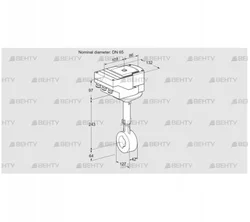 IBHS65Z01A/40A3D (88300515) Дроссельная заслонка Kromschroder