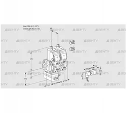 VCG2T40N/40N05GANKR3/2-PP/PPPP (88101221) Клапан с регулятором соотношения Kromschroder