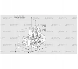 VCV2E40F/40F05NVKWSR3/MMMM/PPPP (88103212) Клапан с регулятором соотношения Kromschroder