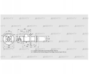 BIC 100RB-400/435-(109)FR (84033560) Газовая горелка Kromschroder