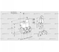 VCS3E50R/50R05NLWL3/PPZS/-3PP (88104006) Сдвоенный газовый клапан Kromschroder