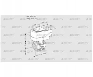 IFC1T25/25N05-08MMMM/20-30Q3E (88302875) Регулирующий клапан с сервоприводом Kromschroder