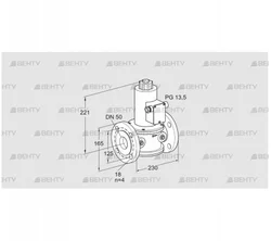 VG 50/39F10NQ33 (85261450) Запорный газовый клапан Kromschroder