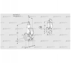 VAS1E25R/25R05LWR/PP/BS (88105328) Газовый клапан Kromschroder