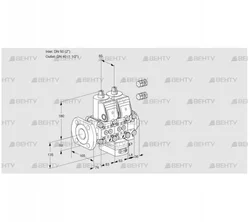 VCG3E50F/40R05NGEVWR3/PPPP/PPPP (88106268) Клапан с регулятором соотношения Kromschroder