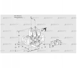 VCV3E50F/50F05NVKWR/3-PP/PPPP (88106376) Клапан с регулятором соотношения Kromschroder