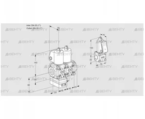 VCD1E25R/25R05D-100NWL/PPZS/PPPP (88100905) Регулятор давления Kromschroder