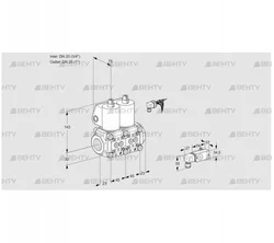 VCS1E20R/25R05NNWL/PPPP/2--1 (88100321) Сдвоенный газовый клапан Kromschroder