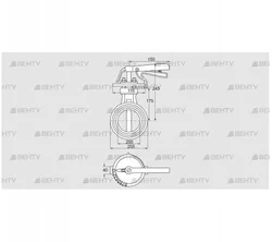 DKR 200Z03H450D (72701330) Дроссельная заслонка Kromschroder