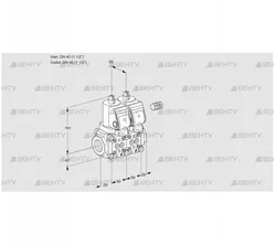 VCS2E40R/40R05NNWGR/PPPP/PPPP (88104873) Сдвоенный газовый клапан Kromschroder