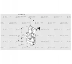 VAD350R/NW-100A (88004586) Газовый клапан с регулятором давления Kromschroder