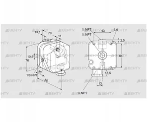 DG 500HT-22N (84447942) Датчик-реле давления газа Kromschroder