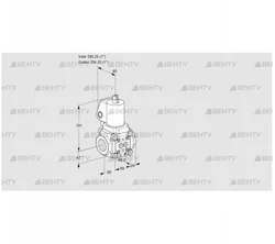 VAS2T25N/NQGL (88016565) Газовый клапан Kromschroder