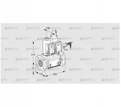 VCS665F05NLKGRB/PPPP/PPPP (88204374) Сдвоенный газовый клапан Kromschroder