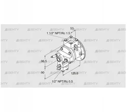 TJ28.0025-A1DMATNA9D2FSB0 (85401176) Газовая горелка Kromschroder