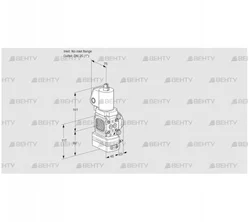 VAG1T-/25N/NQGLAA (88033064) Газовый клапан с регулятором соотношения Kromschroder