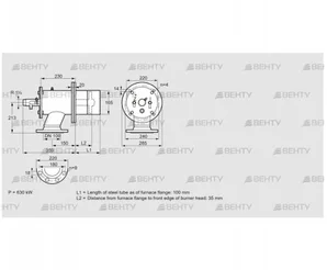 ZIO 165HD-100/35-(15)D (84246314) Газовая горелка Kromschroder