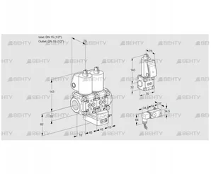 VCD1T15N/15N05ND-100QL/PPZS/2--3 (88100443) Регулятор давления Kromschroder