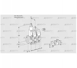 VCS1E20R/20R05LNWR/-2PP/PPPP (88107043) Сдвоенный газовый клапан Kromschroder