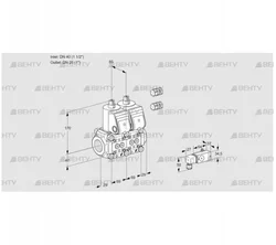 VCS2E40R/25R05NNWR3/PPPP/PP-4 (88100941) Сдвоенный газовый клапан Kromschroder