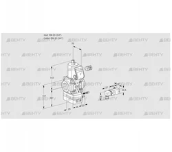 VAG120R/NWAE (88005083) Газовый клапан с регулятором соотношения Kromschroder