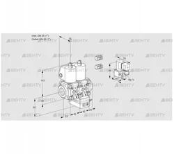 VCG1E25R/25R05NGEWL3/PPZY/PPPP (88100684) Клапан с регулятором соотношения Kromschroder