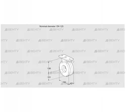 BVA125Z05 (88300104) Дроссельная заслонка Kromschroder