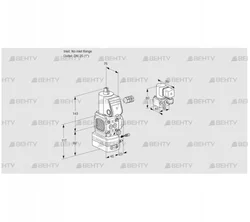 VAG1-/25R/NWAE (88001785) Газовый клапан с регулятором соотношения Kromschroder