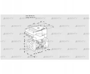 IFC350/50F05-32PPPP/20-30W3E-I (88303644) Регулирующий клапан с сервоприводом Kromschroder