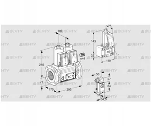 VCS665F05NNWR3E/P3PP/PPZ- (88207657) Сдвоенный газовый клапан Kromschroder