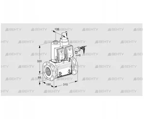 VCS780F05NLWGRB/MMPM/PPPP (88203658) Сдвоенный газовый клапан Kromschroder