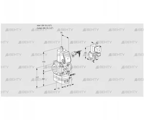 VAG115R/NWBE (88012258) Газовый клапан с регулятором соотношения Kromschroder