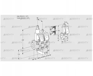 VCH2E40R/40R05LHEWR6/PPPP/PPBS (88105746) Клапан с регулятором расхода Kromschroder