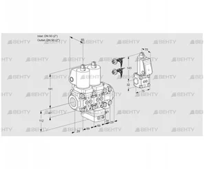 VCG2E50R/50R05NGEVWSL7/PPBS/MMPP (88101013) Клапан с регулятором соотношения Kromschroder