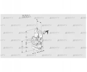 VAV125R/NWAK (88032692) Газовый клапан с регулятором соотношения Kromschroder