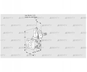 VAS240/-F/NWSR (88030082) Газовый клапан Kromschroder